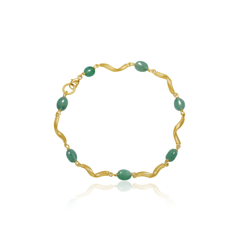 Vega Emerald 18k Goldarmband