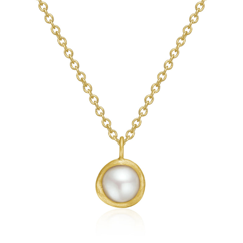 Vega Pearl Small 18K Gold Pendant