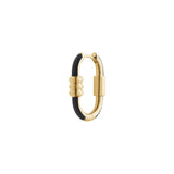 Vertigo 16 Black 14K Gold Earring