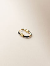 Vertigo 16 Black 14K Gold Earring