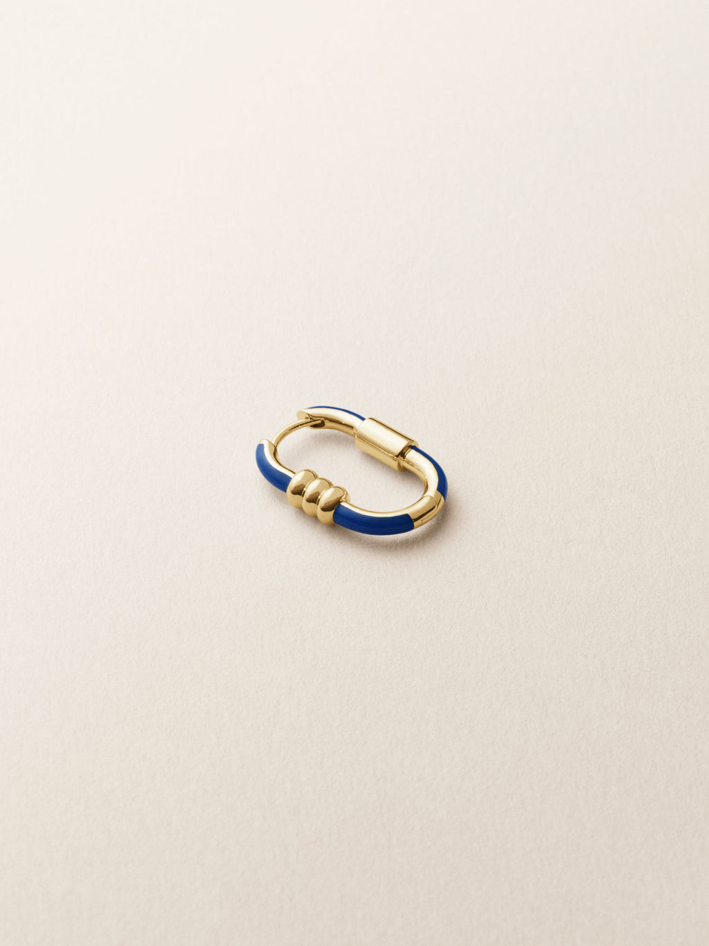 Schwindel 16 Blue 14k Gold Ohrring