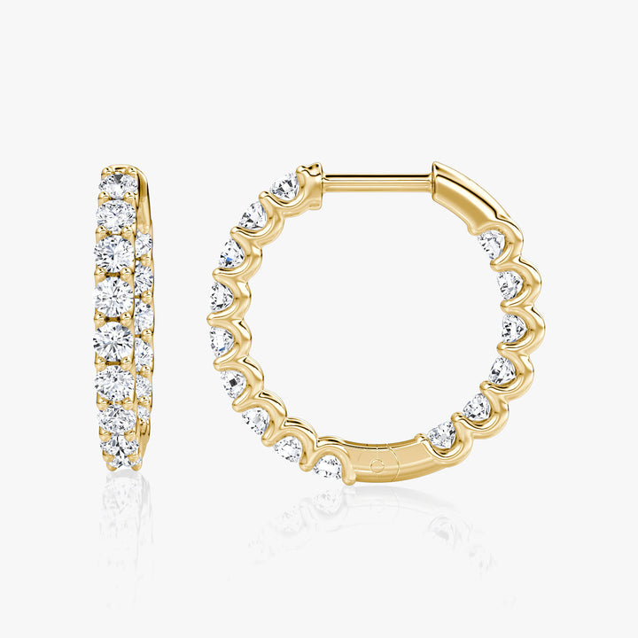 Eternity 14K Guld Hoop m. Lab-Grown Diamanter