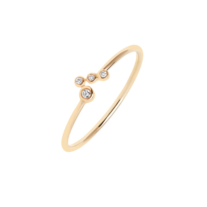Valerie 14k Gold Ring w. Diamanten gewachsen