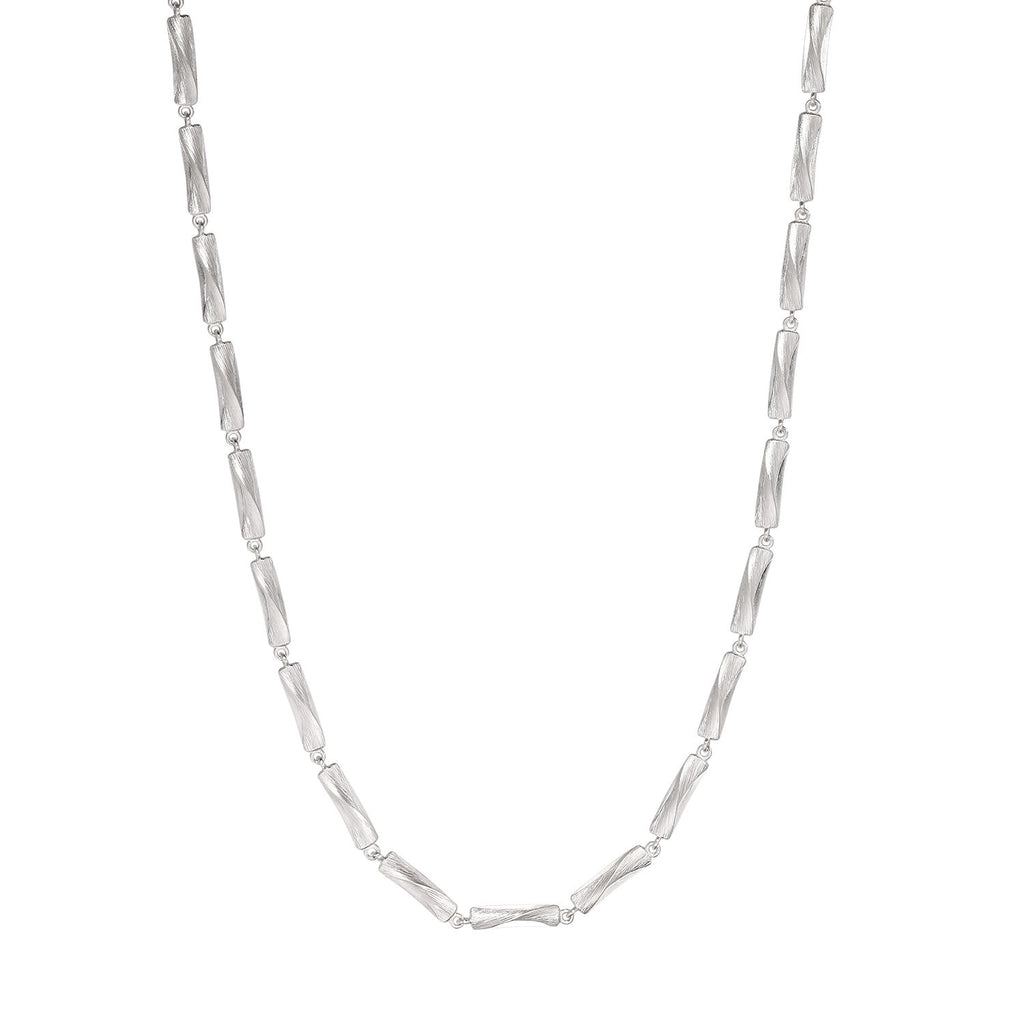 Vega Relief Silver Necklace