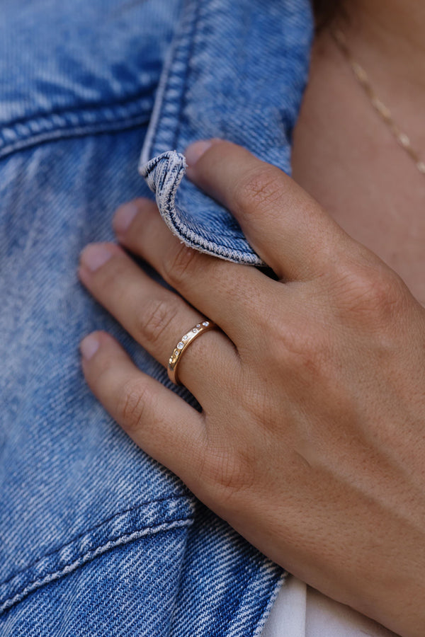 Amore Stardust 18K Rosegold Ring w. Diamonds