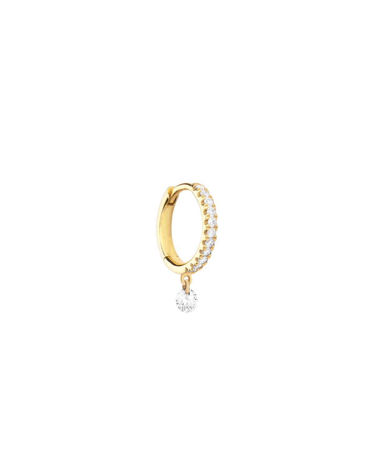 Vivre 14K Gold, Weißgold oder Roségold Huggie W. Diamanten