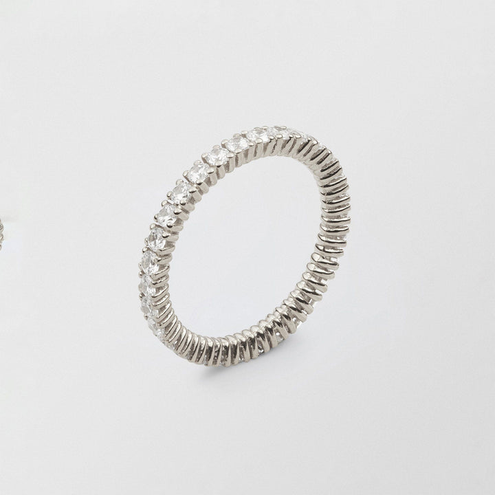 Bonnie Full Eternity 18K Whitegold Ring w. Diamonds