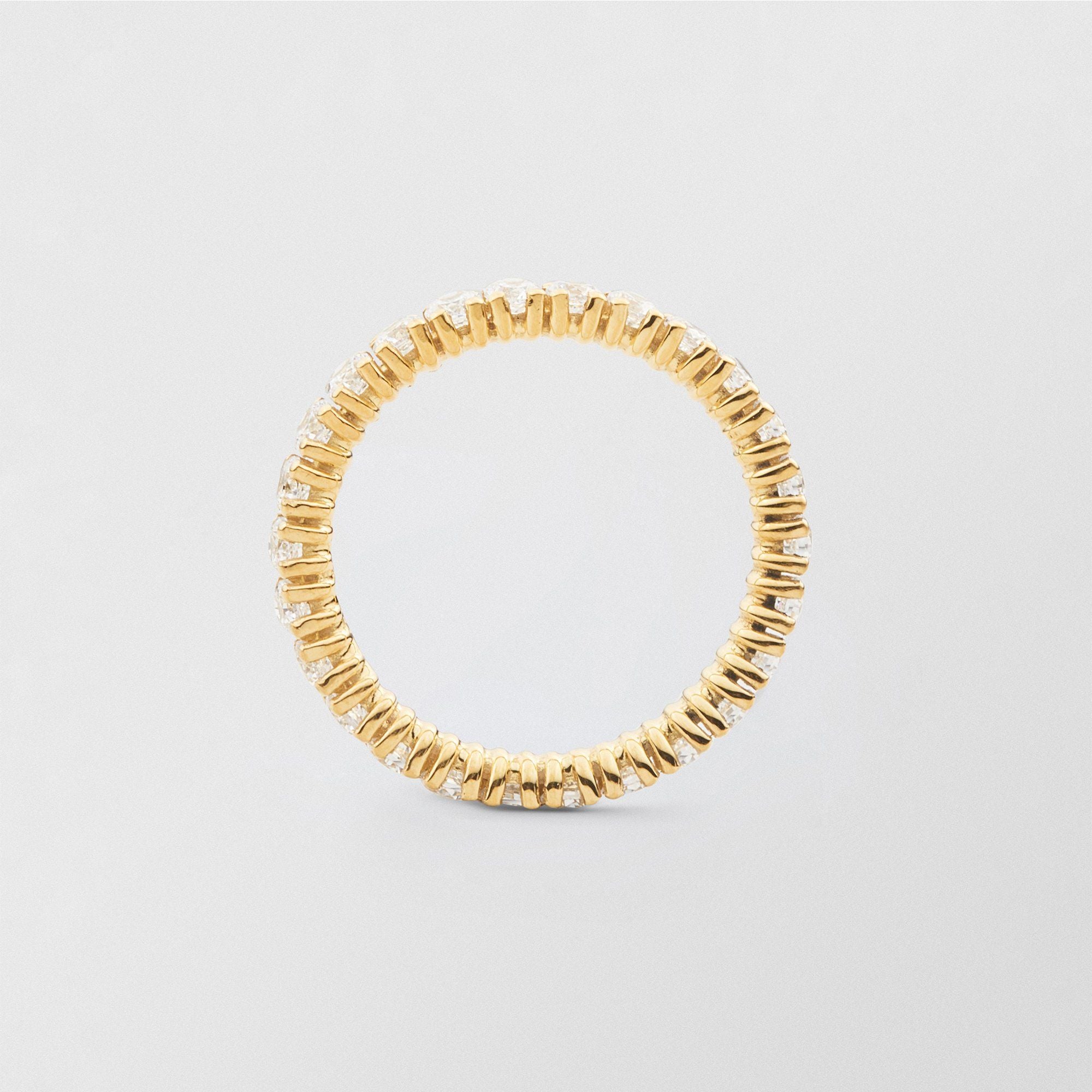 Bonnie 18K Gold Full Eternity Ring w. Diamonds