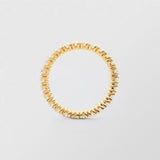 Bonnie 18K Gold Full Eternity Ring w. Diamonds