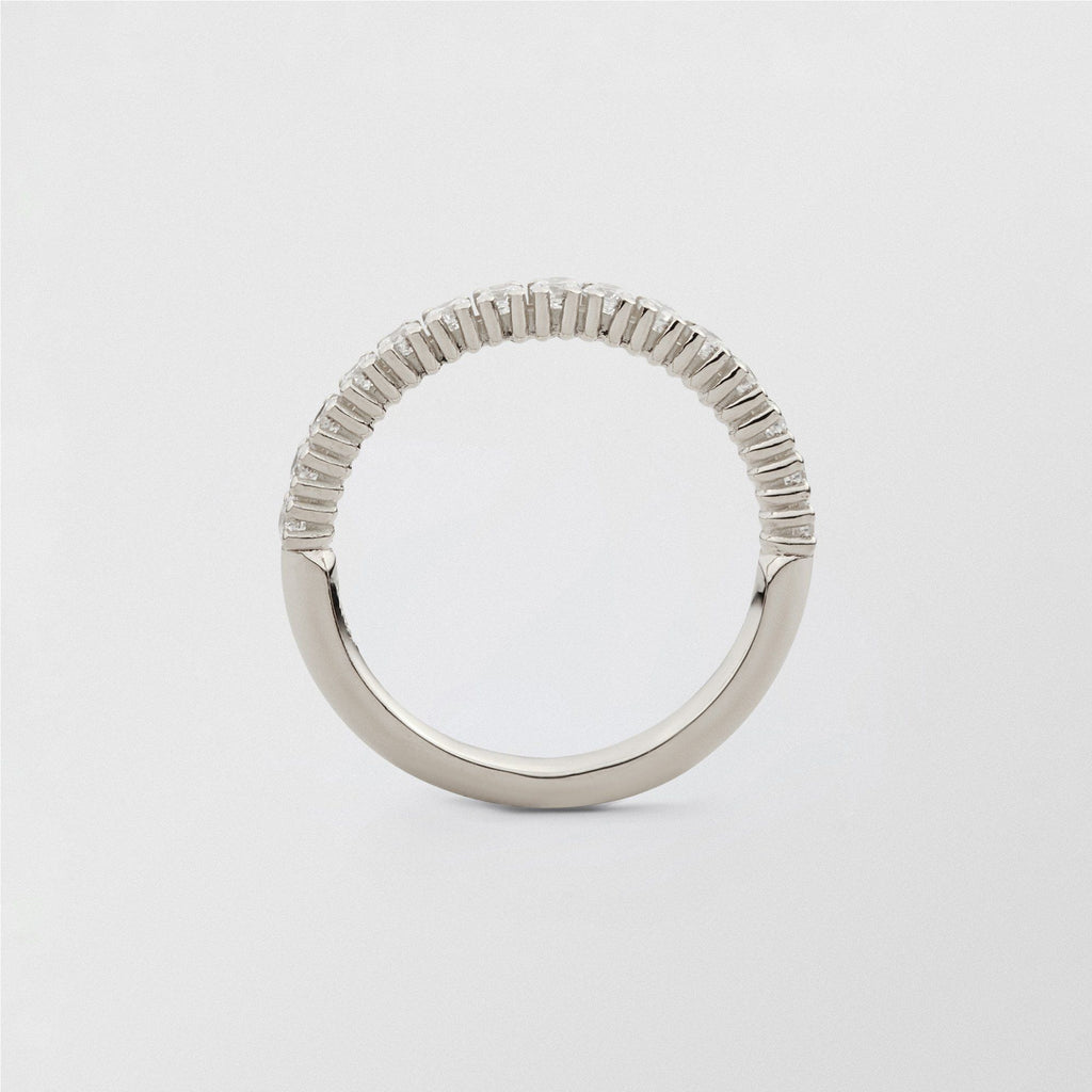Bonnie Half Eternity 18K Whitegold Ring w. Diamonds