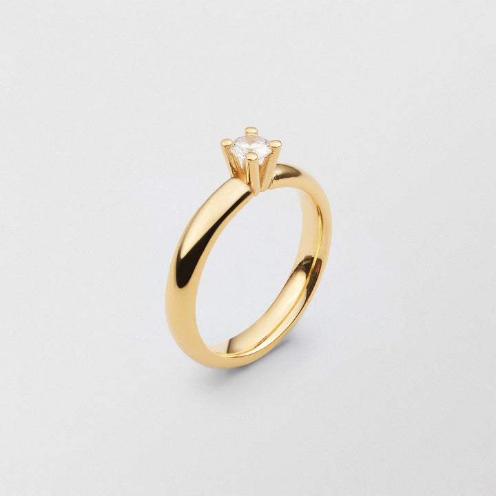 Bonnie 18K Gold Ring w. 0.30ct Diamond