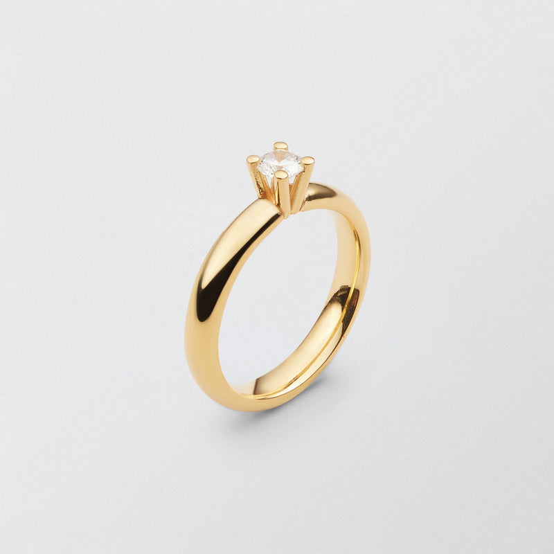 Bonnie 18K Gold Ring w. 0.30ct Diamond