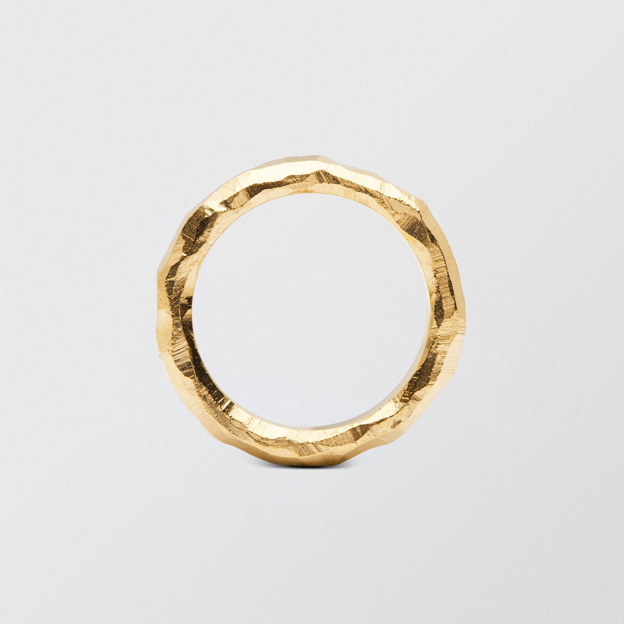 Mouse Plain 4.5mm 18K Gold Ring