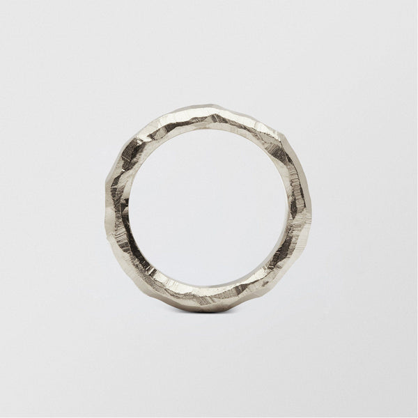 Mouse Plain 4.5mm 18K Whitegold Ring