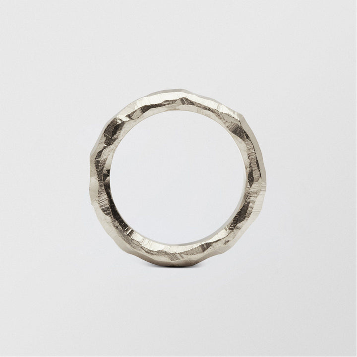 Mus Plain 4,5 mm 18K Hvidguld Ring