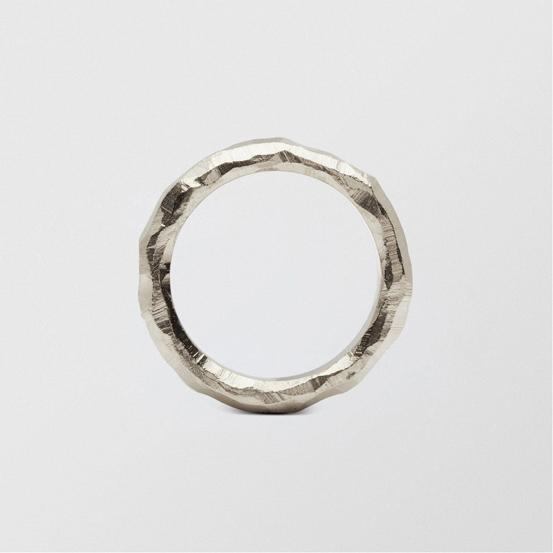 Mouse Plain 4.5mm 18K Whitegold Ring