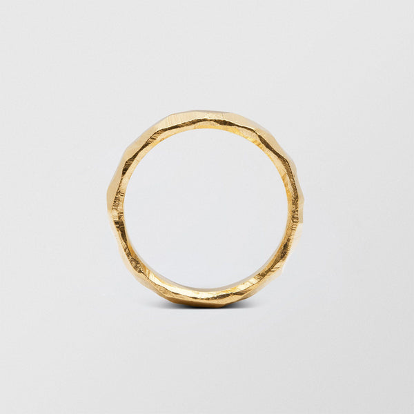 Mouse Low Plain 6mm 18K Gold Ring