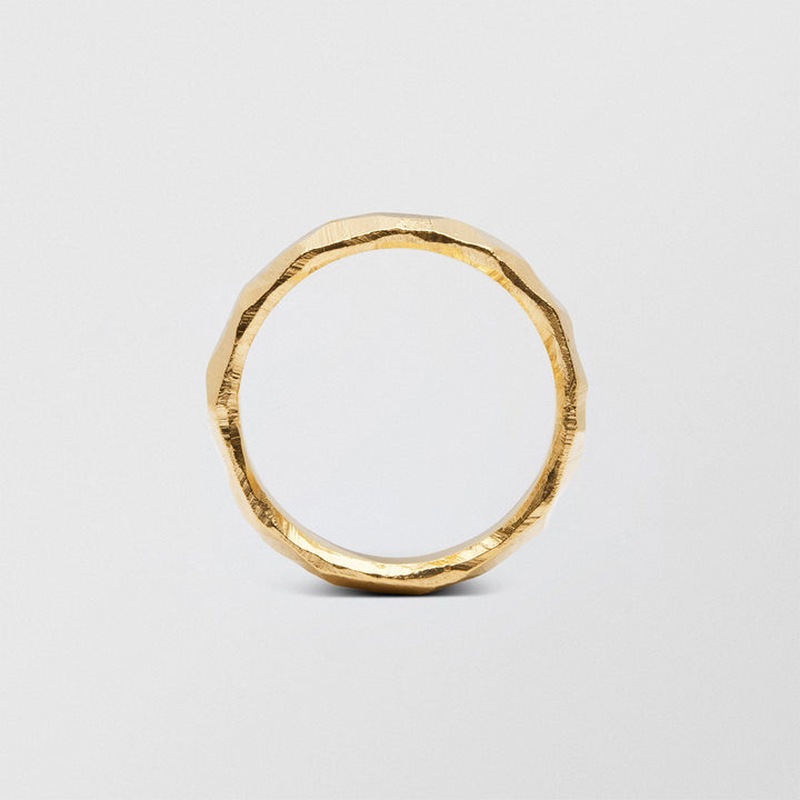 Mus Lav Plain 6 mm 18K Guld Ring
