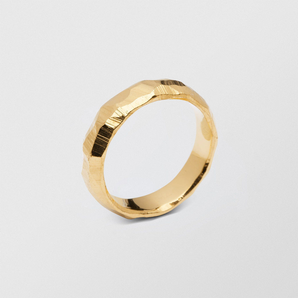 Mouse Low Plain 6mm 18K Gold Ring