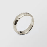 Mouse Low Plain 6mm 18K Whitegold Ring