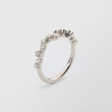 Frosty Half Eternity 18K Whitegold Ring w. Diamonds