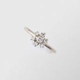 Frosty Halo 18K Whitegold Ring w. 7 Diamonds