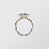 Frosty Halo 18K Whitegold Ring w. 12 Diamonds