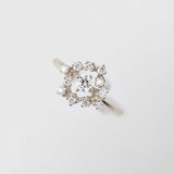Frosty Halo 18K Whitegold Ring w. 12 Diamonds