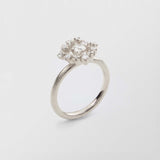 Frosty Halo 18K Whitegold Ring w. 12 Diamonds