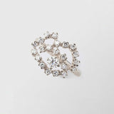 Frosty Swirl 18K Whitegold Ring w. Diamonds