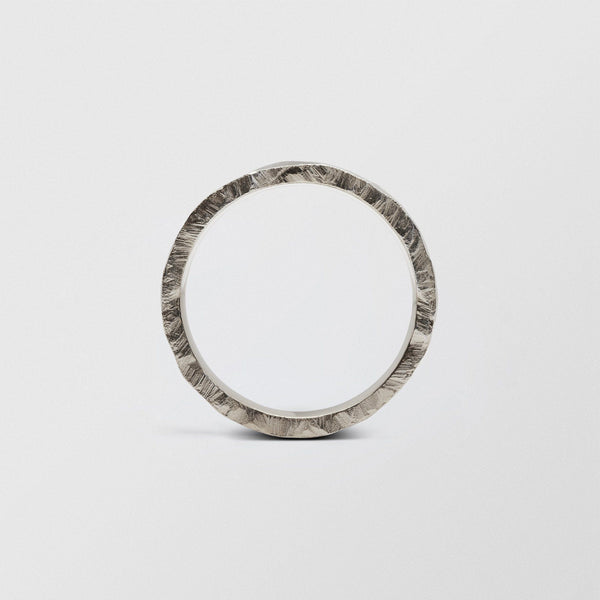 Rock Low Plain 4mm 18K Whitegold Ring