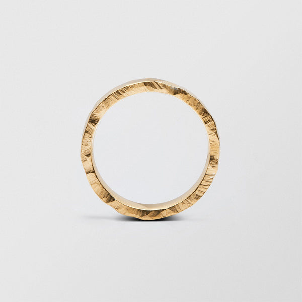Rock Low Plain 6mm 18K Gold Ring