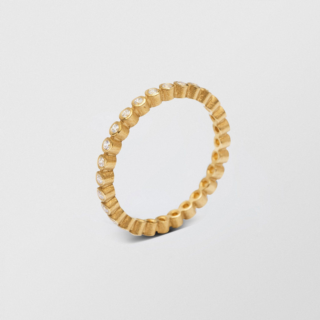 Ringo Full Eternity Low 18K Guld Ring m. Diamanter