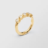 Ringo Half Eternity High 18K Gold Ring w. Diamonds