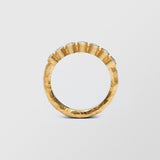 Ringo Half Eternity Medium High 18K Gold Ring w. Diamonds