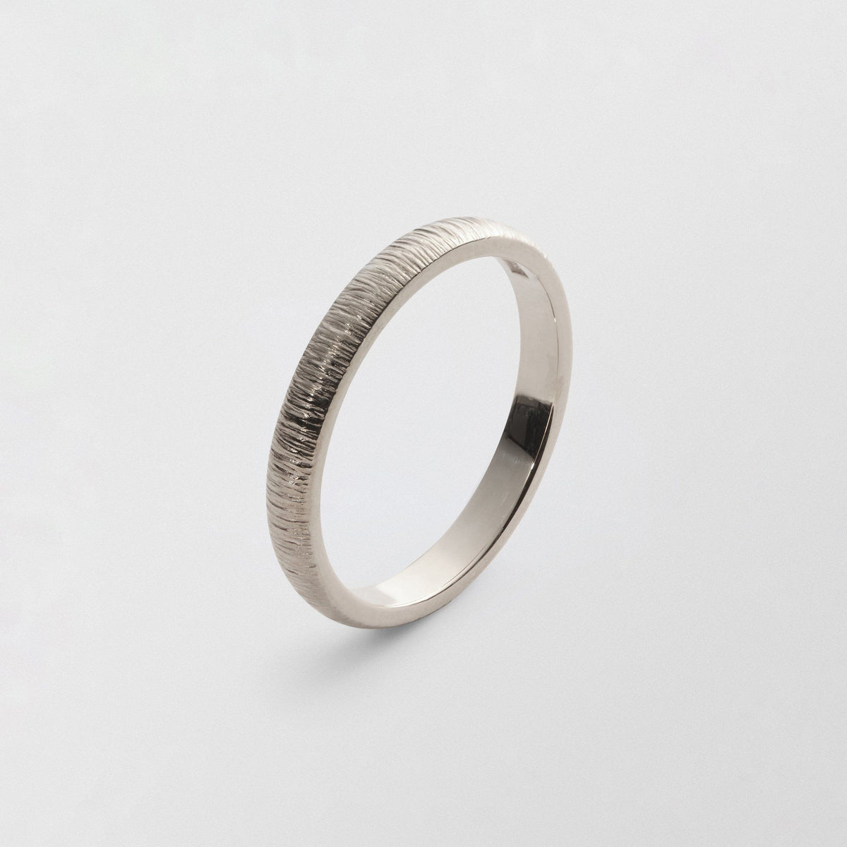Randi Low Plain 3mm 18K Whitegold Ring