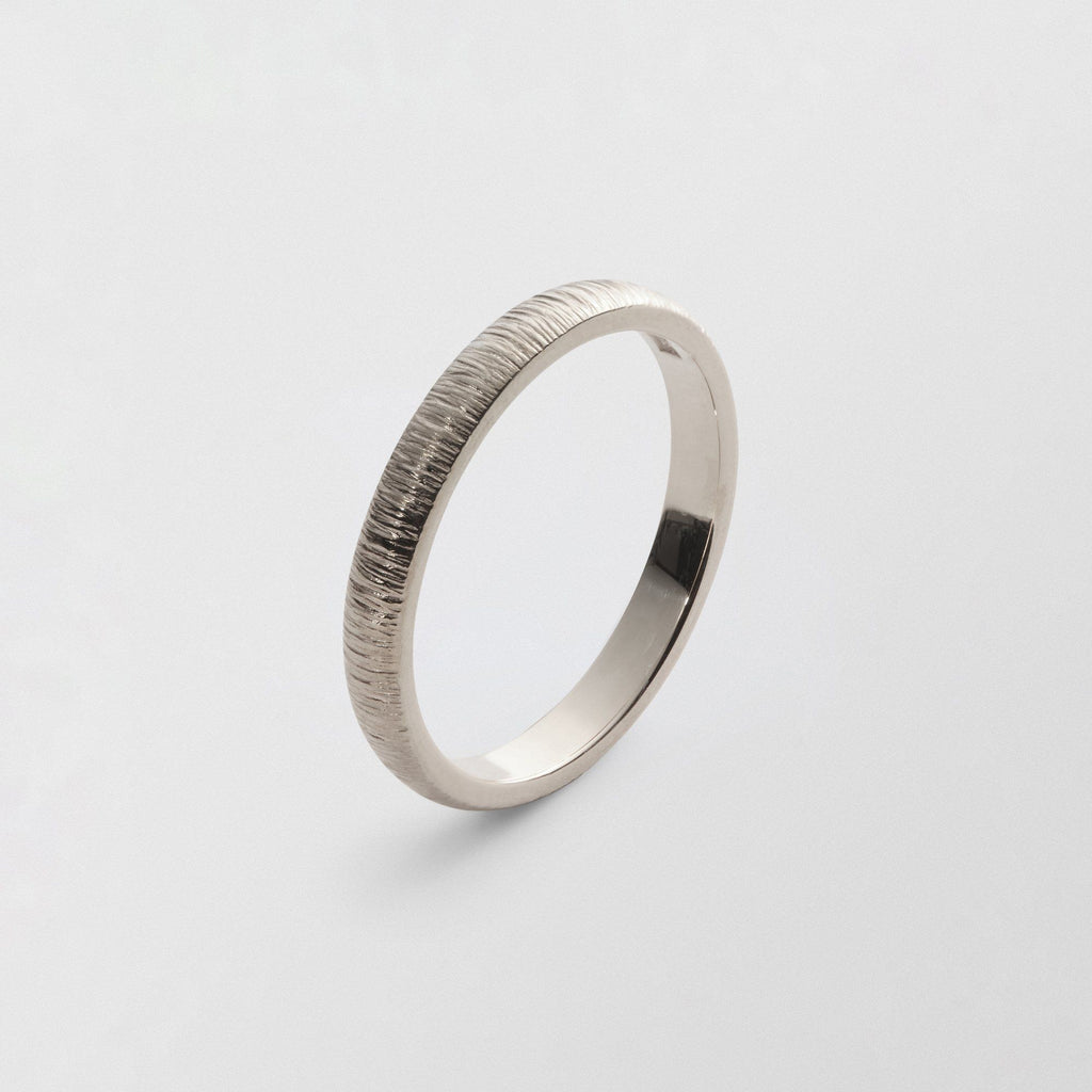 Randi Low Plain 3mm 18K Whitegold Ring