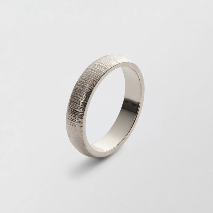 Randi Low Plain 5mm 18K Hvidguld Ring