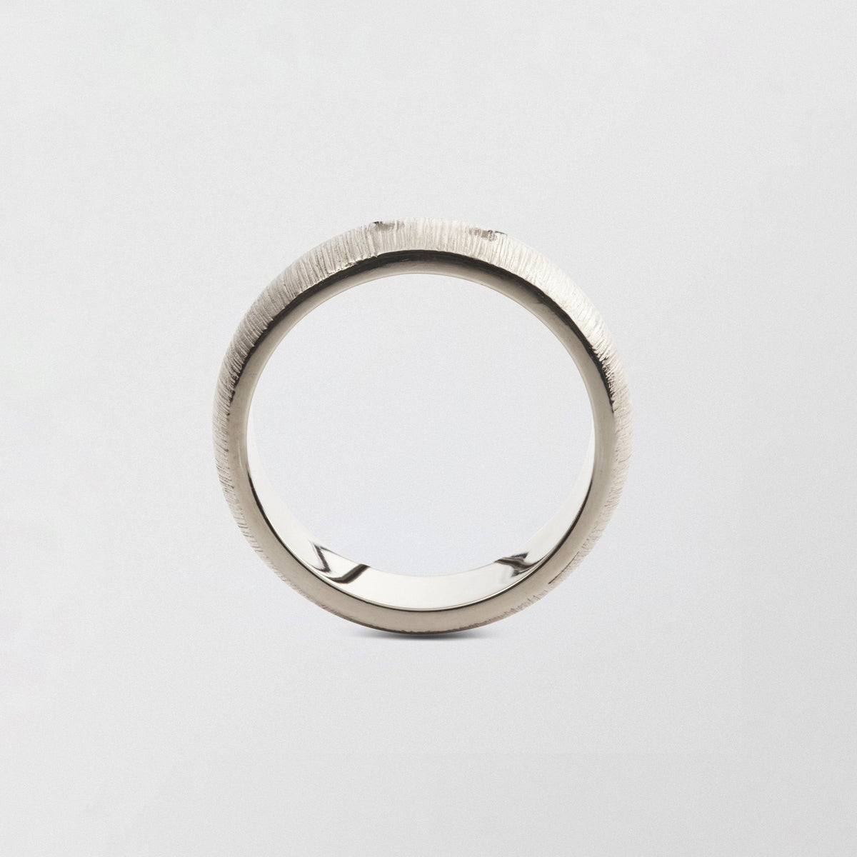 Randi Low Plain 7mm 18K Whitegold Ring