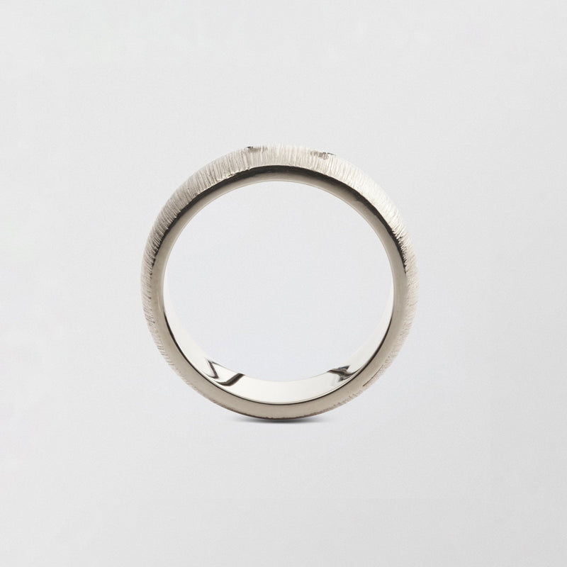 Randi Low Plain 7mm 18K Whitegold Ring