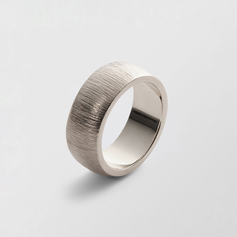 Randi Low Plain 9mm 18K Whitegold Ring