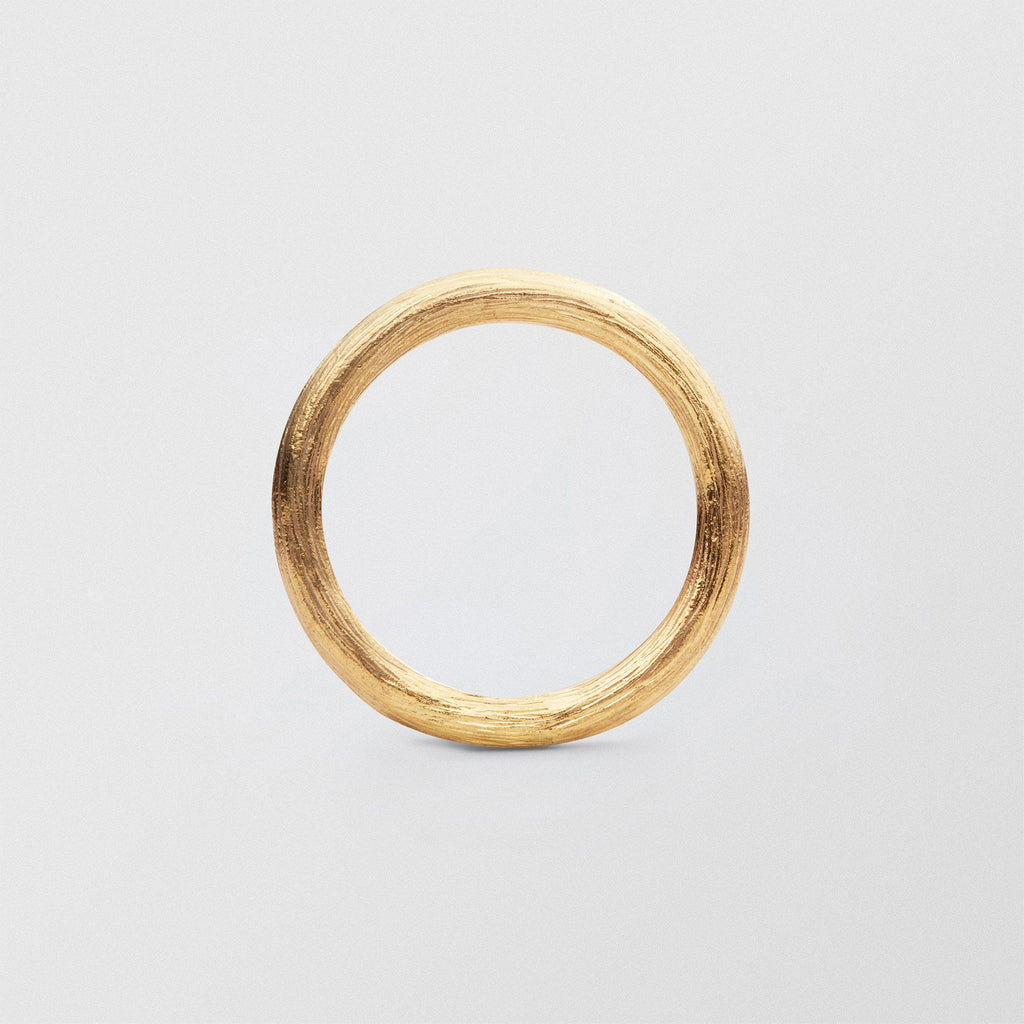 Vide Plain 3mm 18K Gold Ring