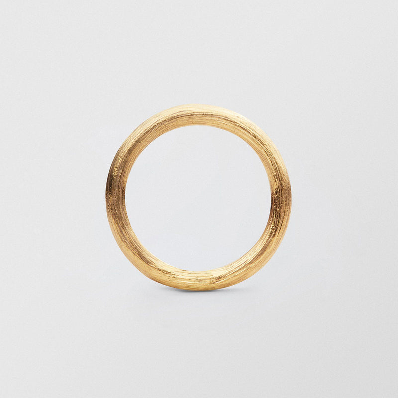 Vide Plain 3mm 18K Gold Ring