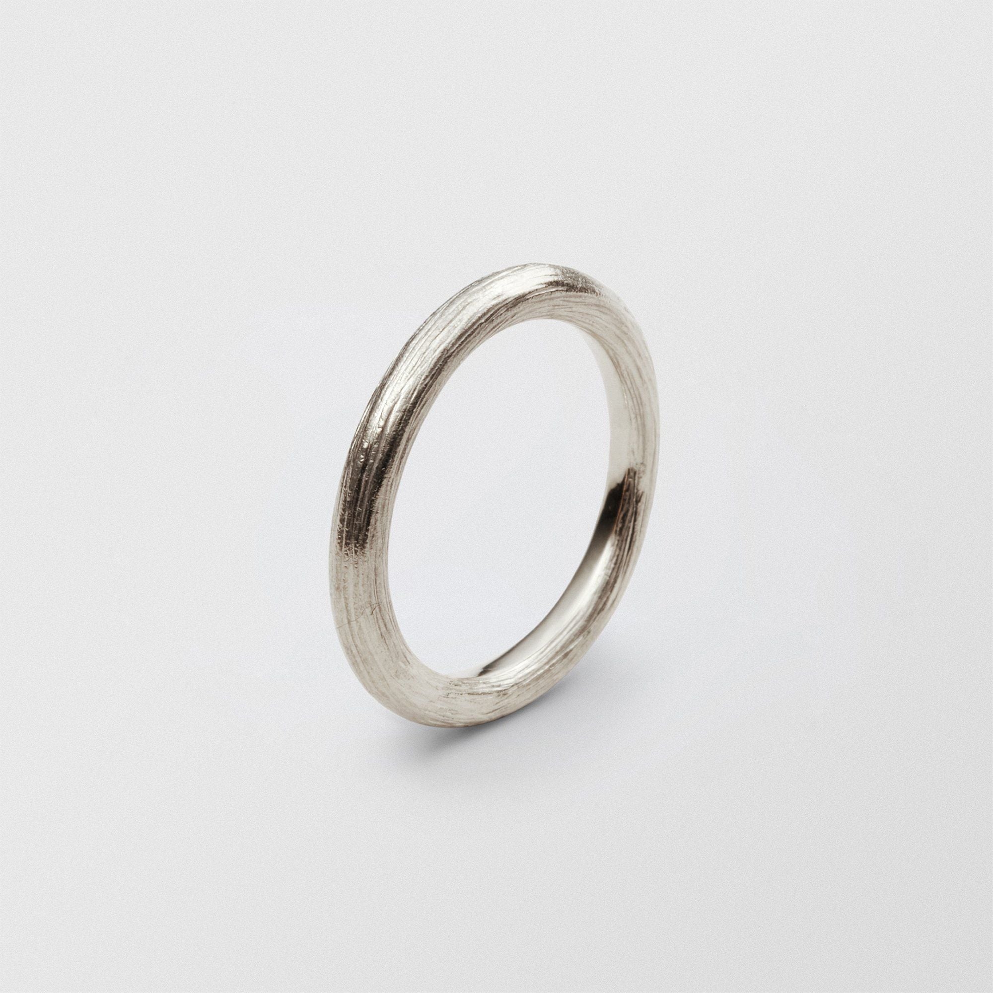 Vide Plain 3mm 18K Whitegold Ring
