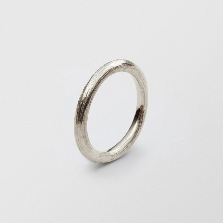 Vide Plain 3mm 18k Hvidguld Ring