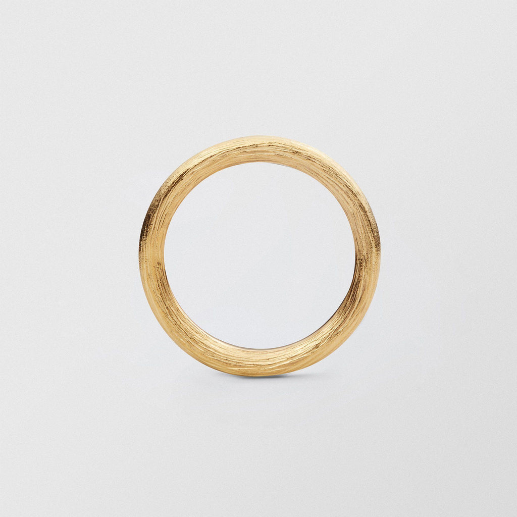Vide Plain 4mm 18K Gold Ring