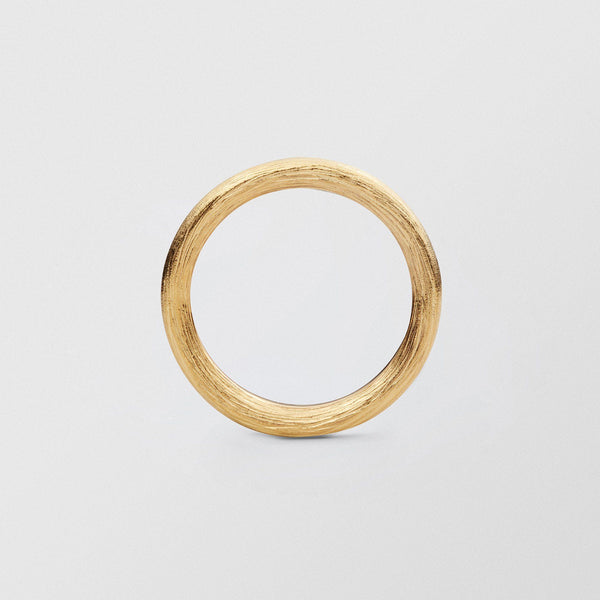 Vide Plain 4mm 18K Gold Ring