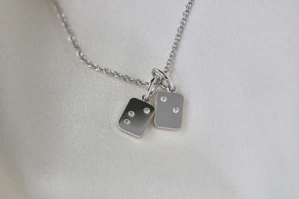 My Secret O 18K Hvidguld Vedhæng m. Diamanter