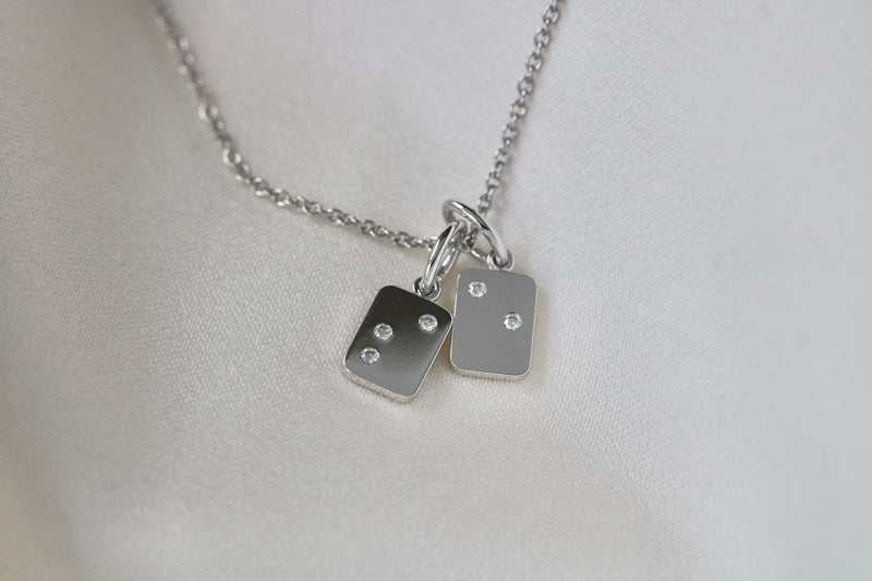 My Secret O 18K Hvidguld Vedhæng m. Diamanter
