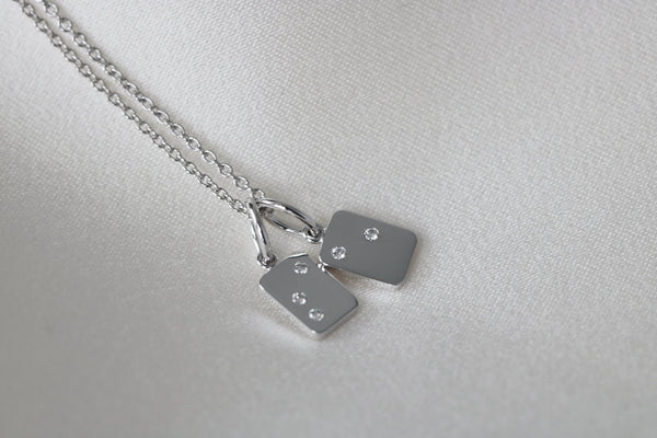 My Secret A 18K Whitegold Pendant w. Diamond